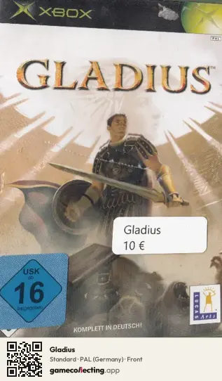 Gladius Xbox, Germany box front