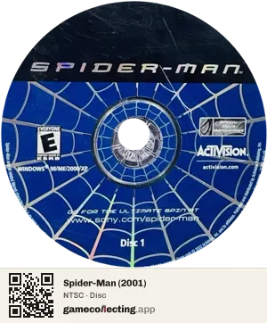 Spider-Man (2001) Computer, NTSC disc