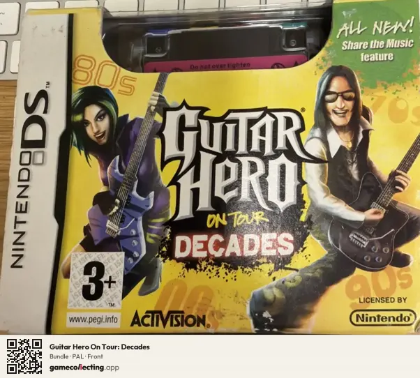 Guitar Hero On Tour: Decades Nintendo DS, PAL box front
