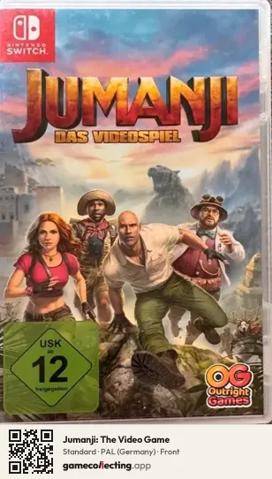 Jumanji: The Video Game Nintendo Switch, Germany box front