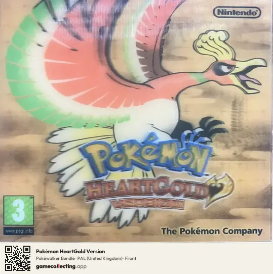 Pokémon HeartGold Version Nintendo DS, United Kingdom box front