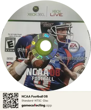 NCAA Football 08 Xbox 360, NTSC disc