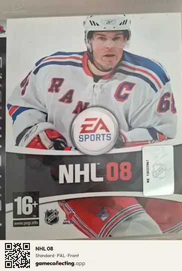 NHL 08 PlayStation 3, PAL box front
