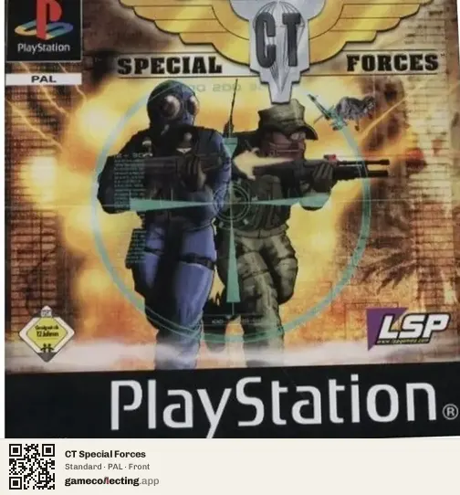 CT Special Forces PlayStation, PAL box front