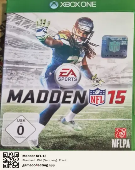 Madden NFL 15 Xbox One, Germany box front