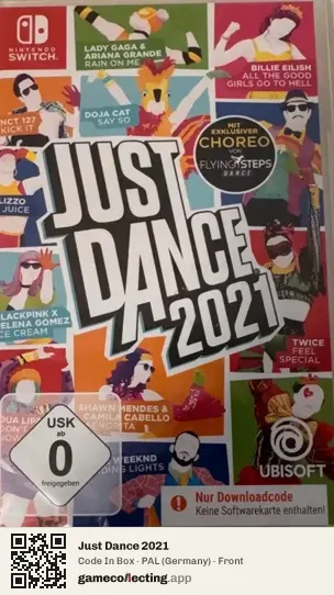Just Dance 2021 Nintendo Switch, Germany box front