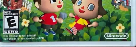 Animal Crossing: City Folk, the ESRB box on its front