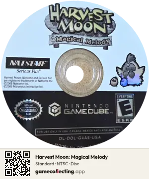 Harvest Moon: Magical Melody Nintendo GameCube, NTSC disc