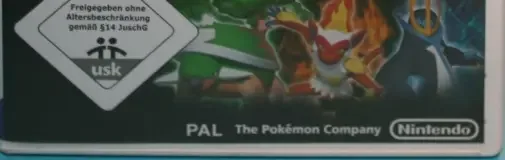 Pokémon Battle Revolution, the USK square on its front
