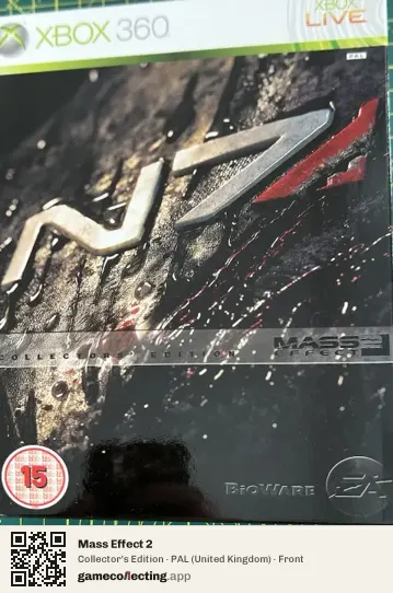 Mass Effect 2 Xbox 360, United Kingdom box front