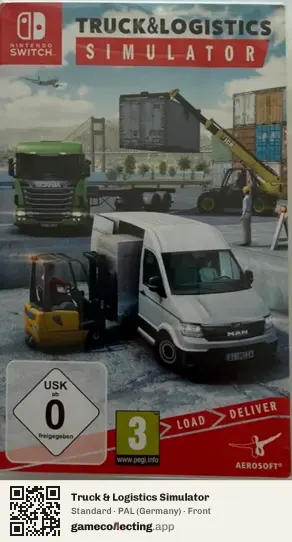 Truck & Logistics Simulator Nintendo Switch, Germany box front