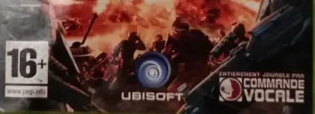 Tom Clancy's EndWar, the PEGI square on its front