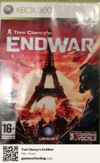 Tom Clancy's EndWar Xbox 360, PAL box front