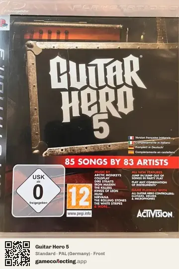 Guitar Hero 5 PlayStation 3, Germany box front