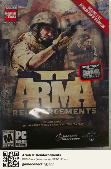 ArmA II: Reinforcements Computer, NTSC box front