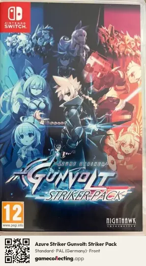 Azure Striker Gunvolt: Striker Pack Nintendo Switch, Germany box front
