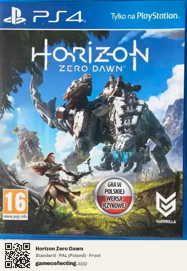 Horizon Zero Dawn PlayStation 4, Poland box front
