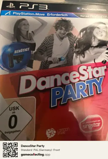 DanceStar Party PlayStation 3, Germany box front