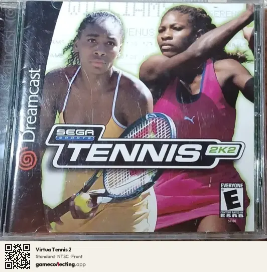 Virtua Tennis 2 Sega Dreamcast, NTSC box front