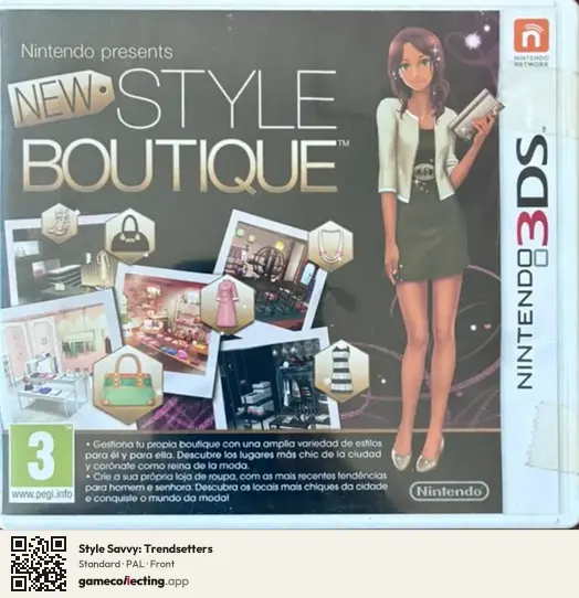 Style Savvy: Trendsetters Nintendo 3DS, PAL box front