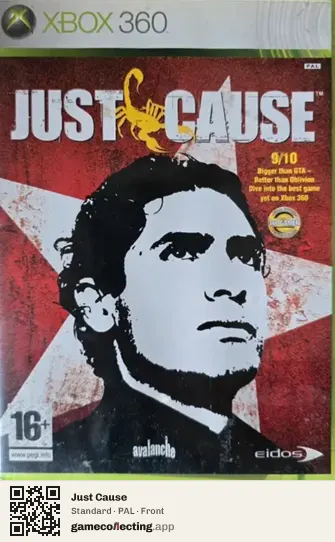 Just Cause Xbox 360, PAL box front