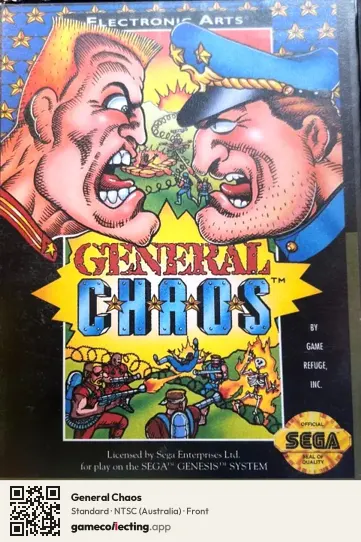 General Chaos Sega Mega Drive / Genesis, Australia box front