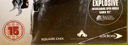 Just Cause 2, the BBFC circle on its front