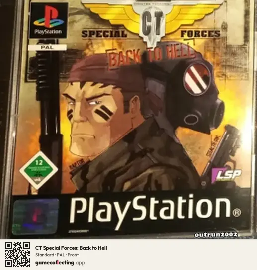 CT Special Forces: Back to Hell PlayStation, PAL box front