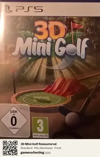 3D Mini Golf Remastered PlayStation 5, Germany box front