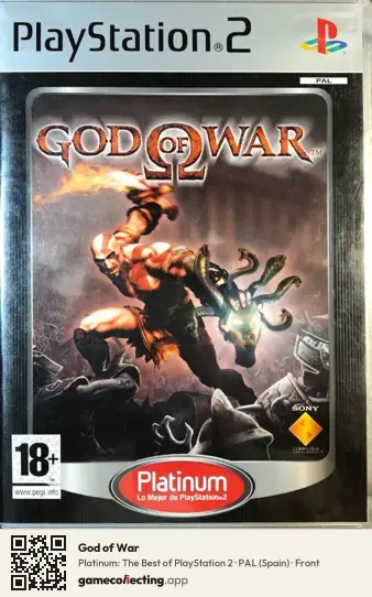 God of War PlayStation 2, Spain box front