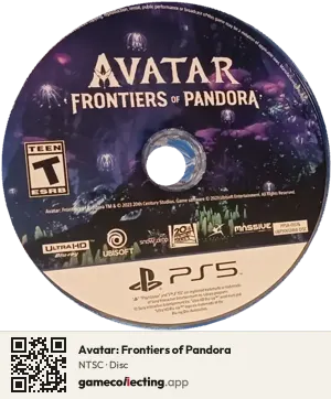 Avatar: Frontiers of Pandora PlayStation 5, NTSC disc
