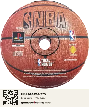 NBA ShootOut '97 PlayStation, PAL disc