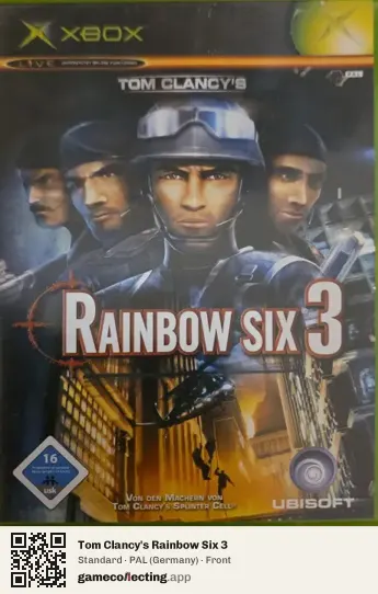 Tom Clancy's Rainbow Six 3 Xbox, Germany box front