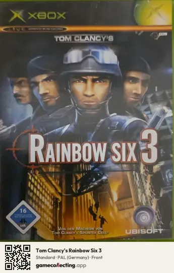 Tom Clancy's Rainbow Six 3 Xbox, Germany box front