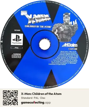 X-Men: Children of the Atom PlayStation, PAL disc