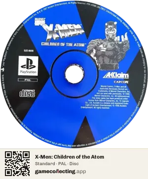 X-Men: Children of the Atom PlayStation, PAL disc