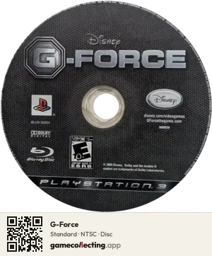 G-Force PlayStation 3, NTSC disc