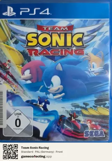 Team Sonic Racing PlayStation 4, Germany box front