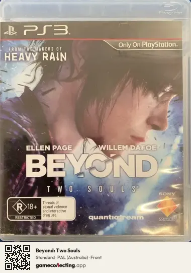 Beyond: Two Souls PlayStation 3, Australia box front