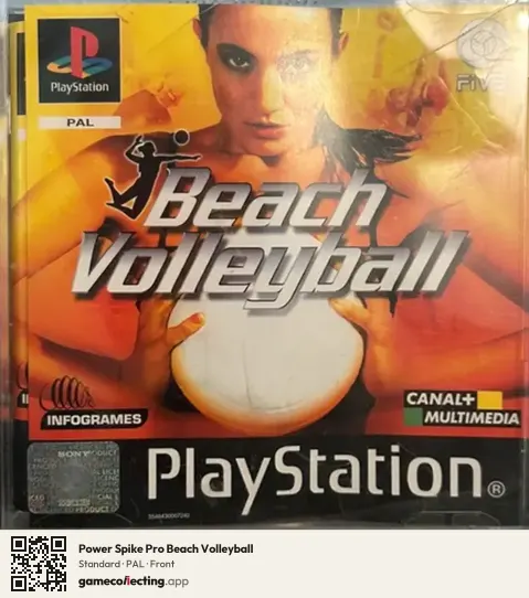 Power Spike Pro Beach Volleyball PlayStation, PAL box front