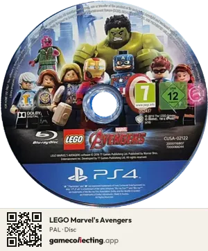 LEGO Marvel's Avengers PlayStation 4, PAL disc