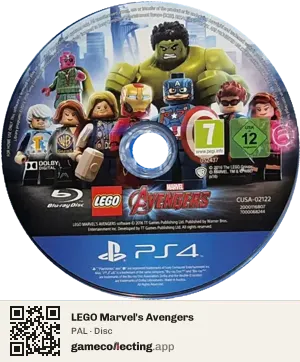 LEGO Marvel's Avengers PlayStation 4, PAL disc