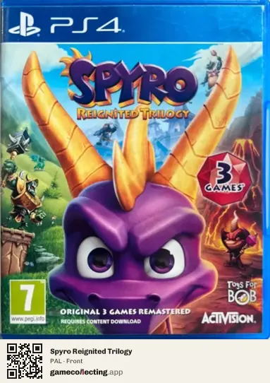 Spyro Reignited Trilogy PlayStation 4, PAL box front