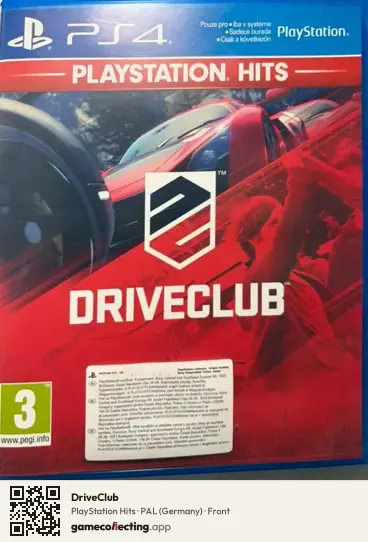 DriveClub PlayStation 4, Germany box front