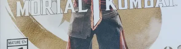 Mortal Kombat 1, the ESRB box on its front