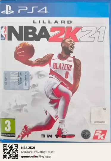 NBA 2K21 PlayStation 4, Italy box front