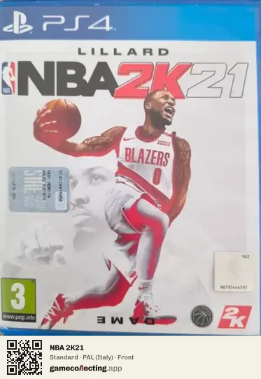 NBA 2K21 PlayStation 4, Italy box front