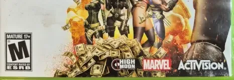Deadpool, the ESRB box on its front