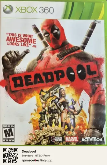 Deadpool Xbox 360, NTSC box front