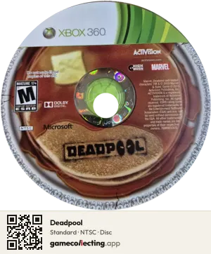 Deadpool Xbox 360, NTSC disc